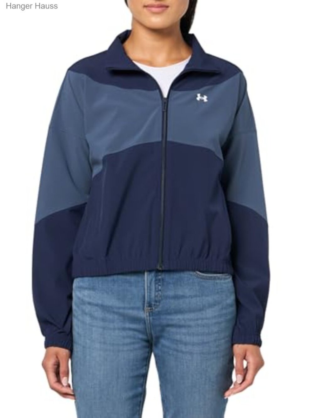 UA Storm Water Resistant Lightweight Stretch Woven Track Jacket